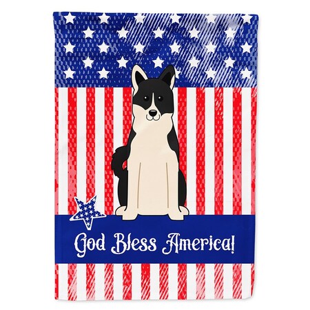Patioplus Patriotic USA Russo-European Laika Spitz Garden Size Flag PA3391436